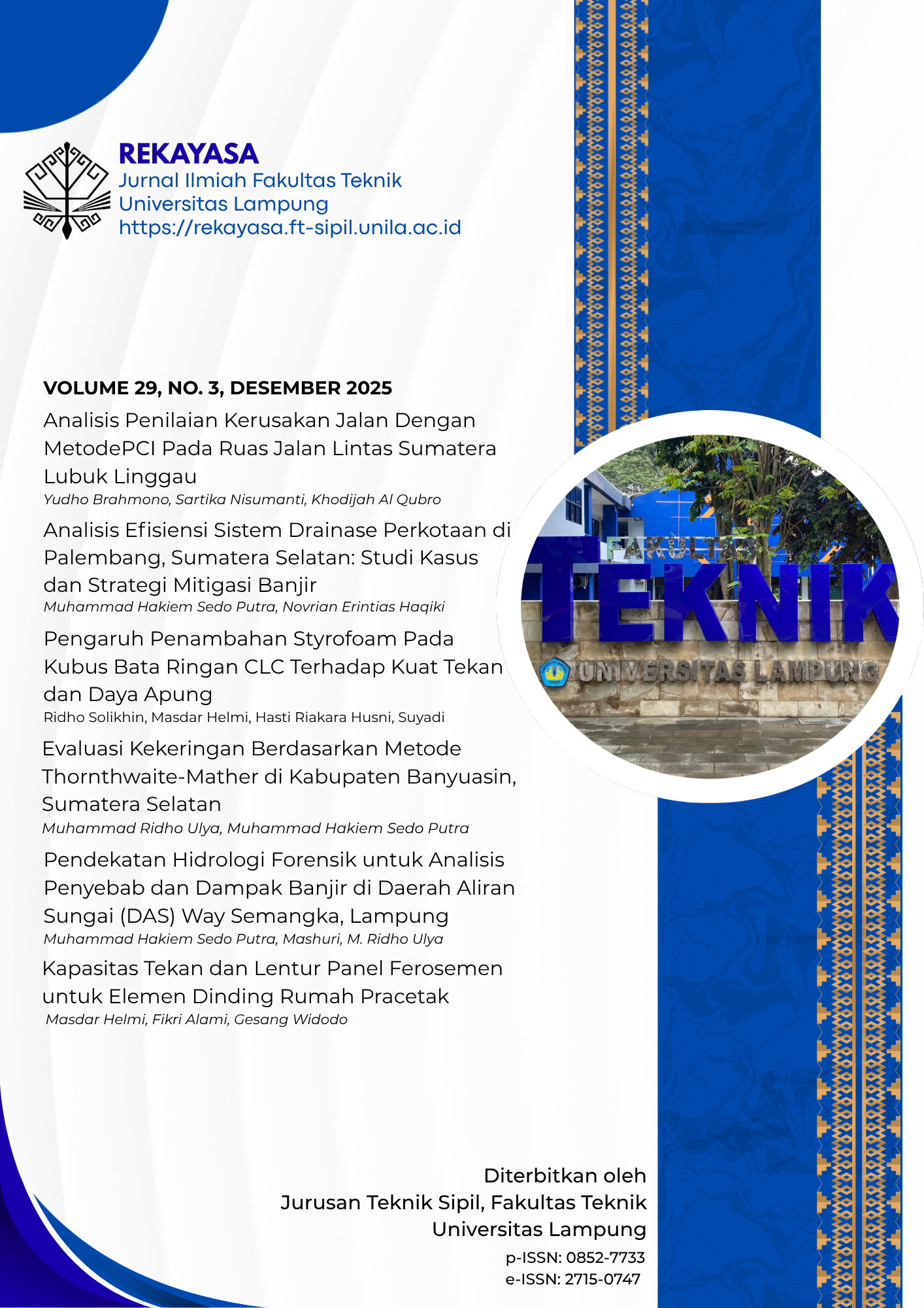 					View Vol. 29 No. 3 (2025): Desember 2025
				