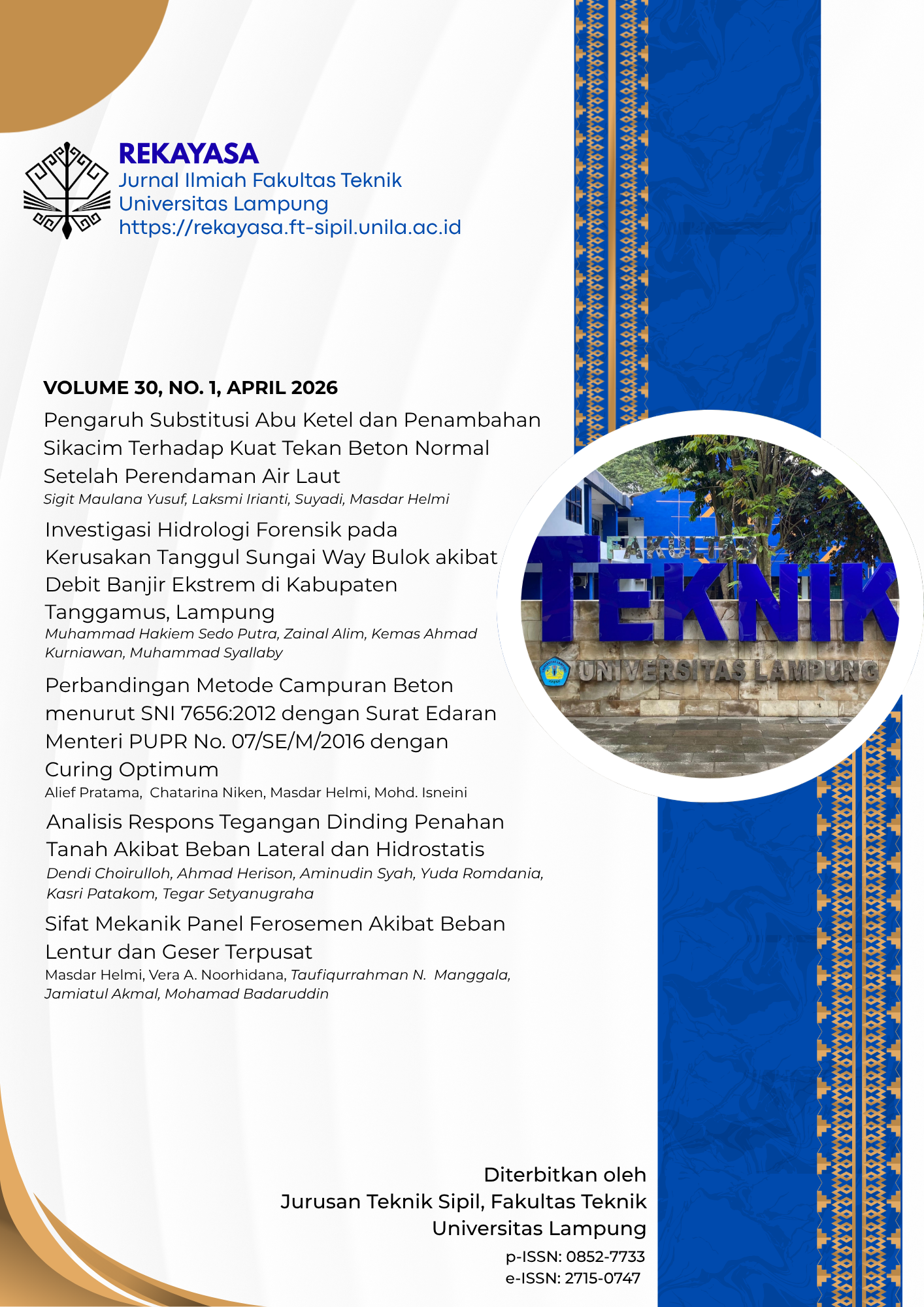 					View Vol. 30 No. 1 (2026): April 2026
				